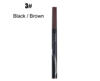 New Long Lasting Ultra-Fine Four-Comb Eyebrow Pencil (Option: 3 pcs Brown)