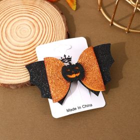 Halloween Barrettes Ghost Festival Party Festival Atmosphere Decor (Option: M3 Orange 3-Free Size)