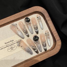 Autumn And Winter Gradient Cat Eye New White High-grade Wear Armor (Option: Large L-2635 Fine Tip)